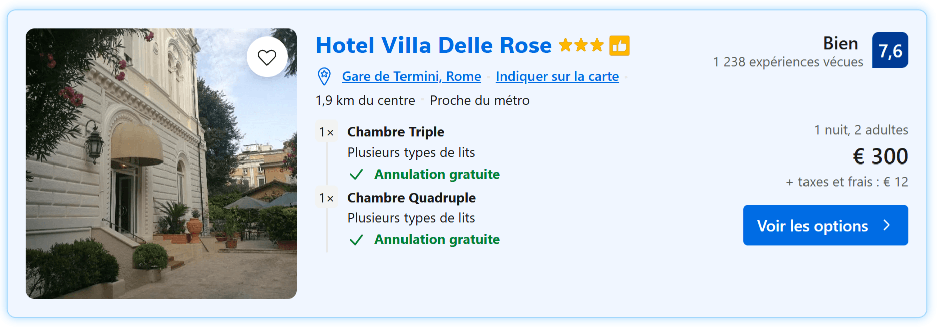 Hotel Villa Delle Rose sur Booking.com - 312€